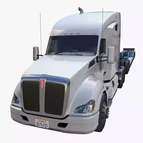 Kenworth T680 lowboy semitruck