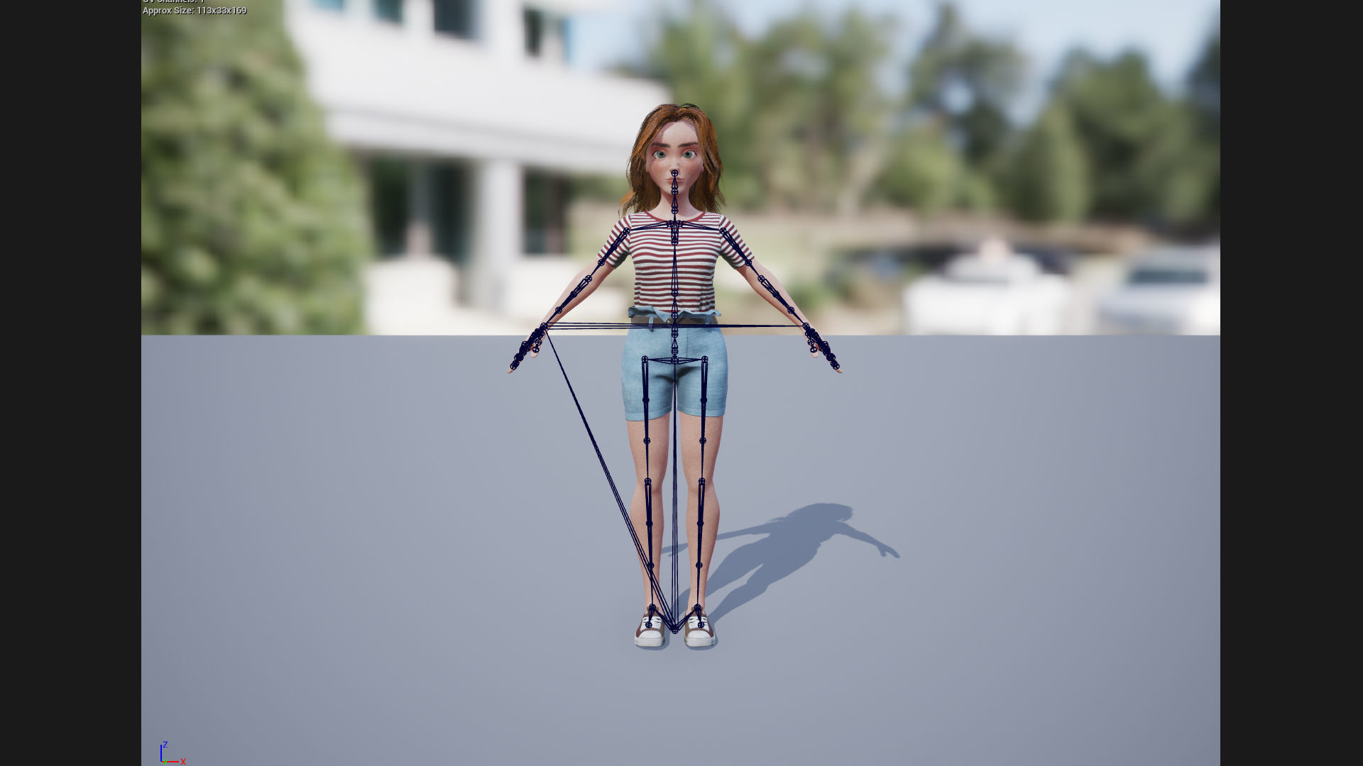 Game-Ready Stylized Character Maxim Low-poly 3D model_6