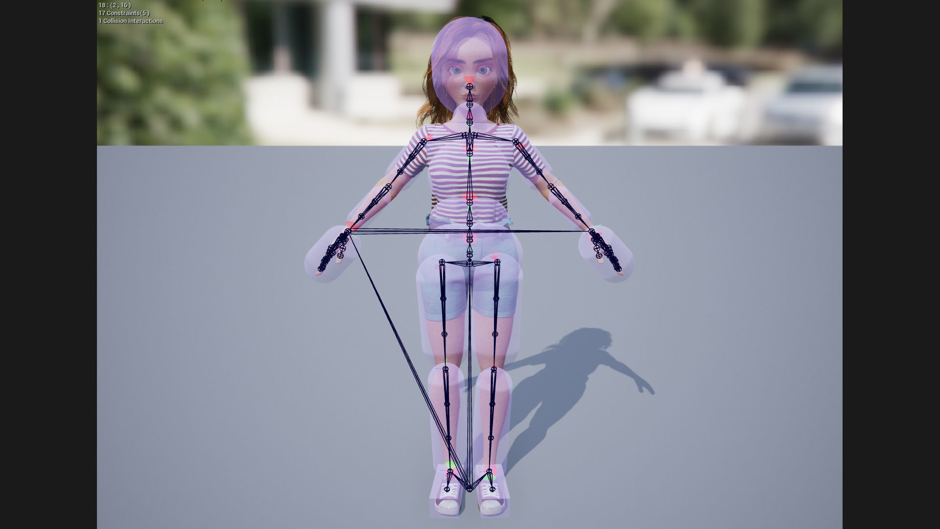 Game-Ready Stylized Character Maxim Low-poly 3D model_7
