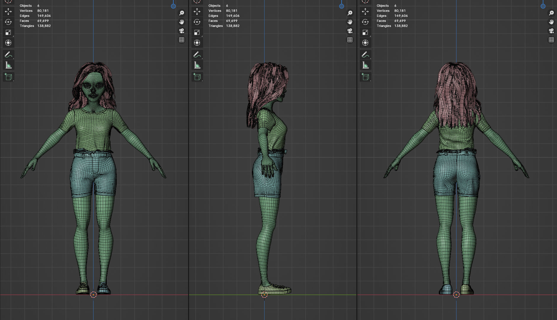 Game-Ready Stylized Character Maxim Low-poly 3D model_5