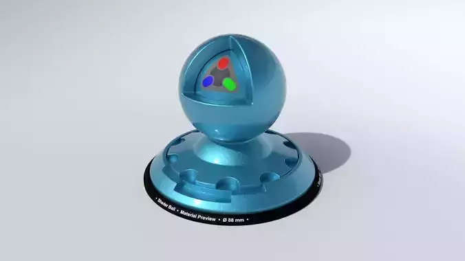 Shader Ball model Low-poly 3D model