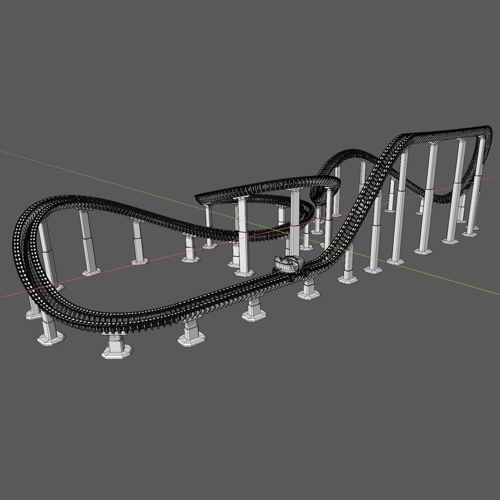 rollercoaster st 3D model_12