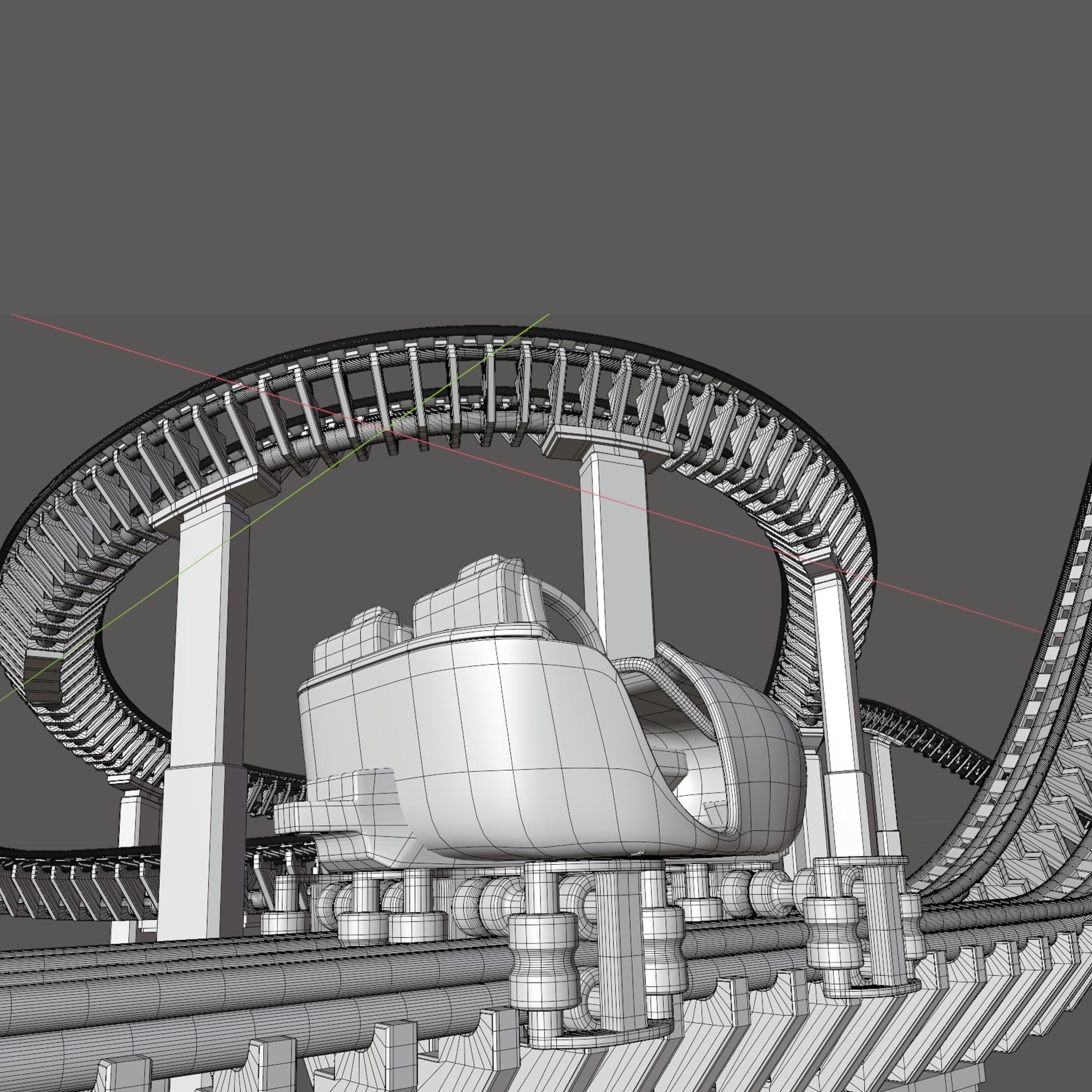 rollercoaster st 3D model_14