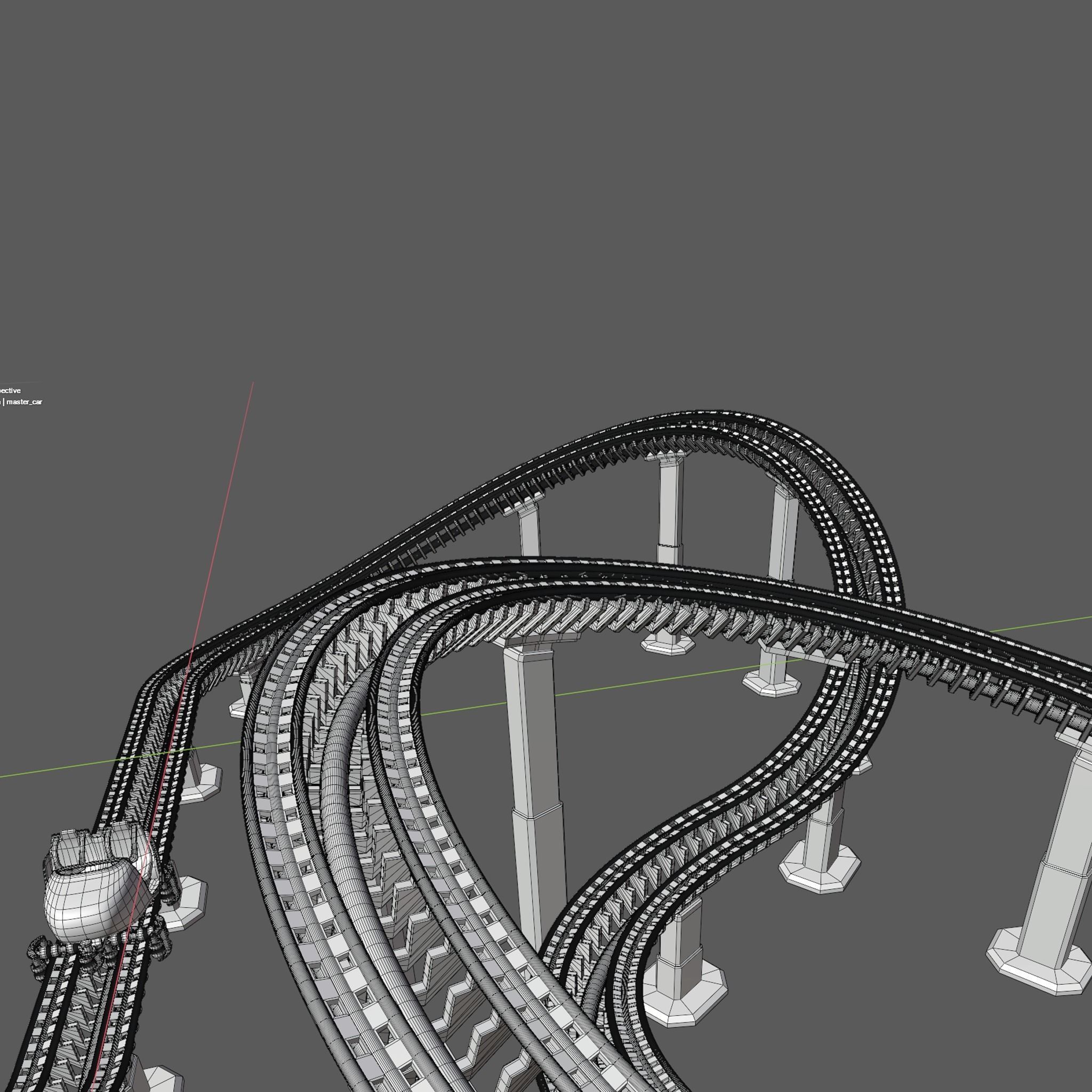 rollercoaster st 3D model_11