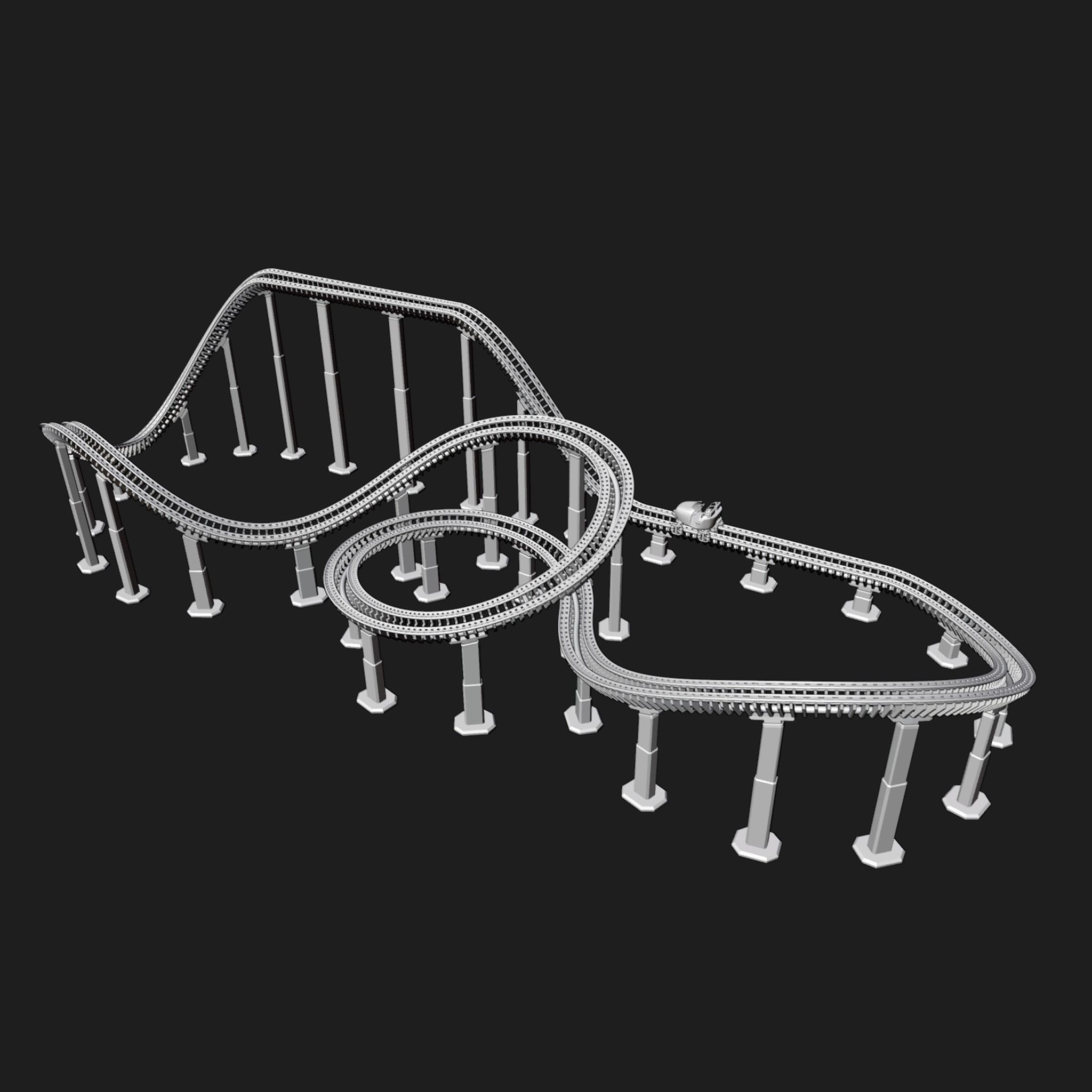 rollercoaster st 3D model_10