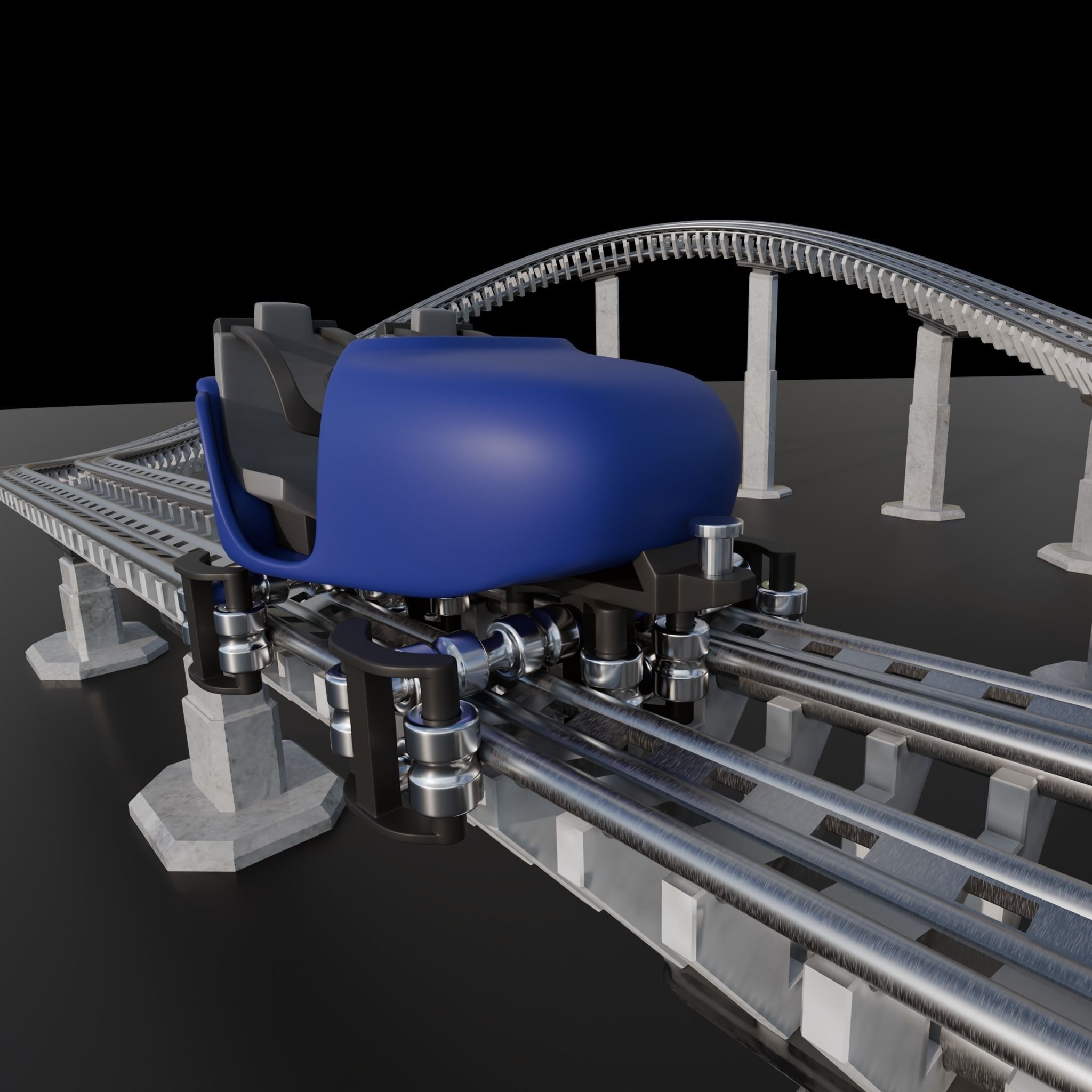 rollercoaster st 3D model_6