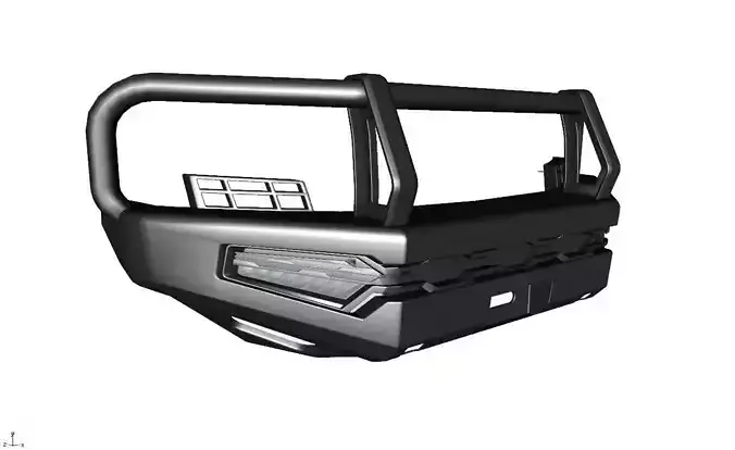 Bumper Front Bull Ball ARB For Toyota LC300 3D model