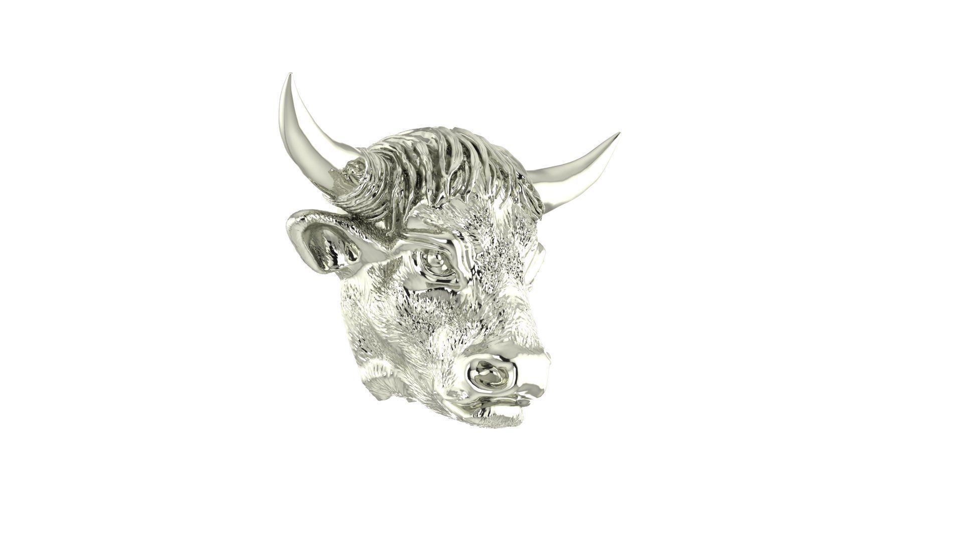 BULL HEAD 3D print model_15