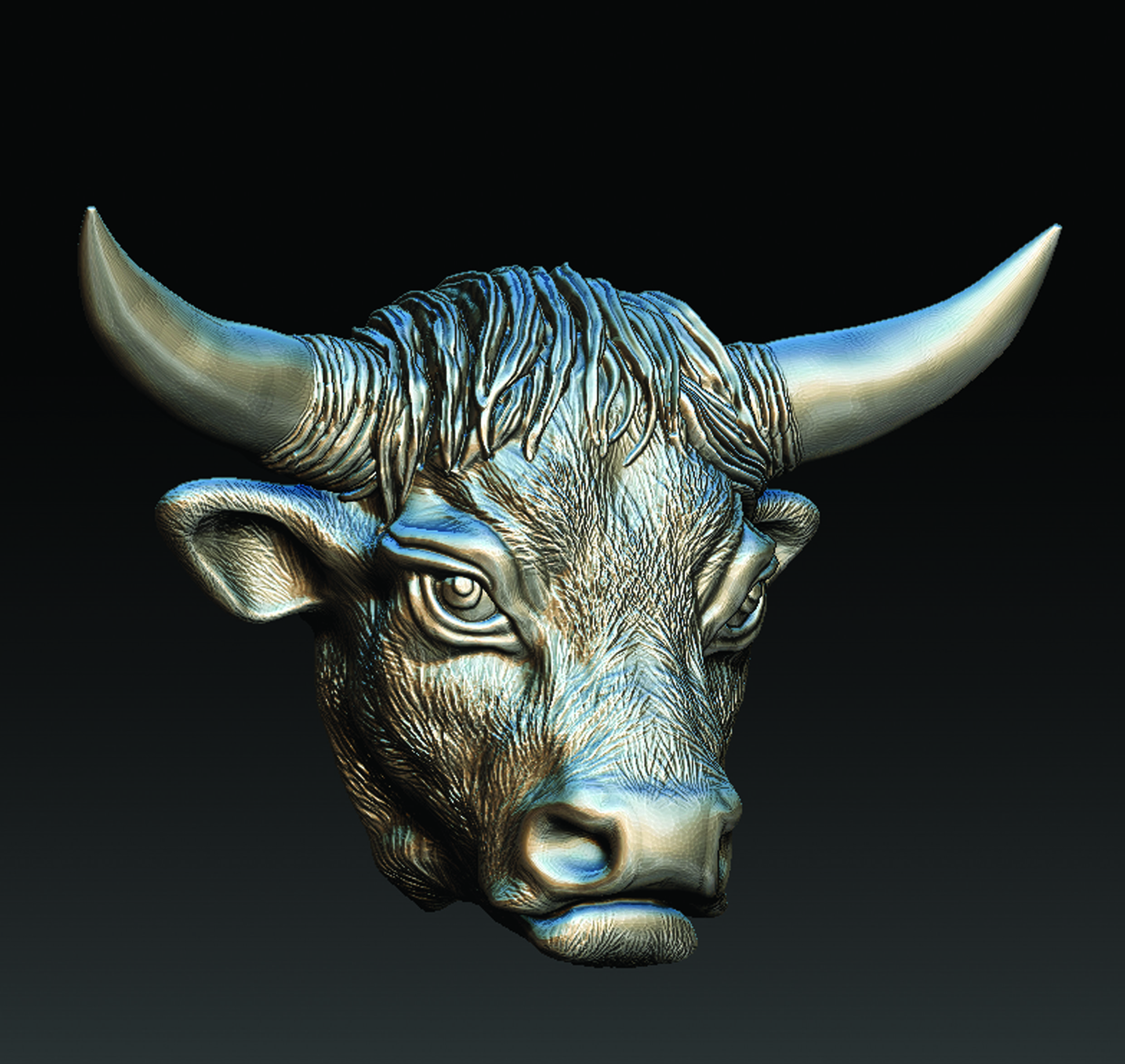 BULL HEAD 3D print model_1