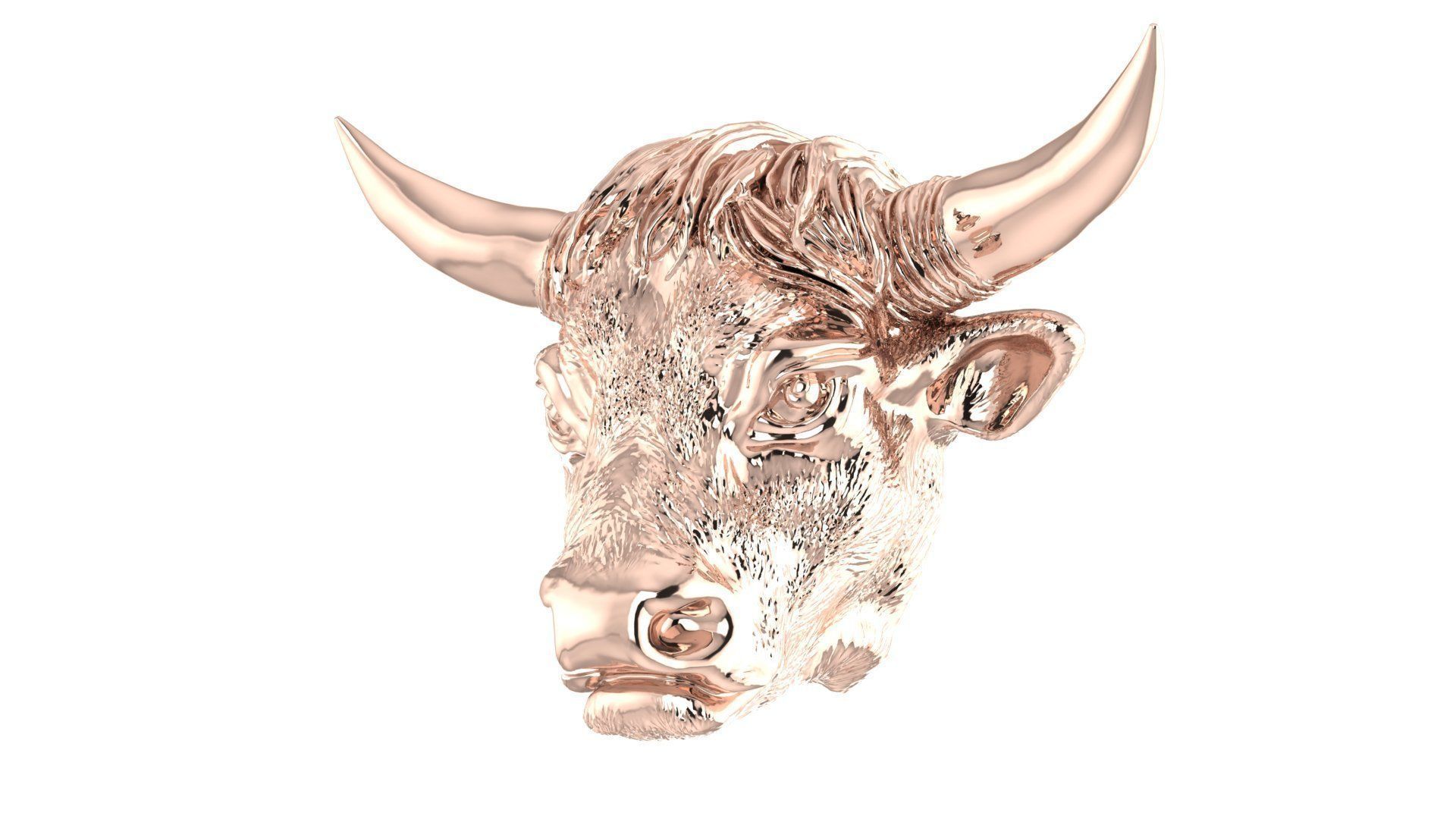 BULL HEAD 3D print model_17