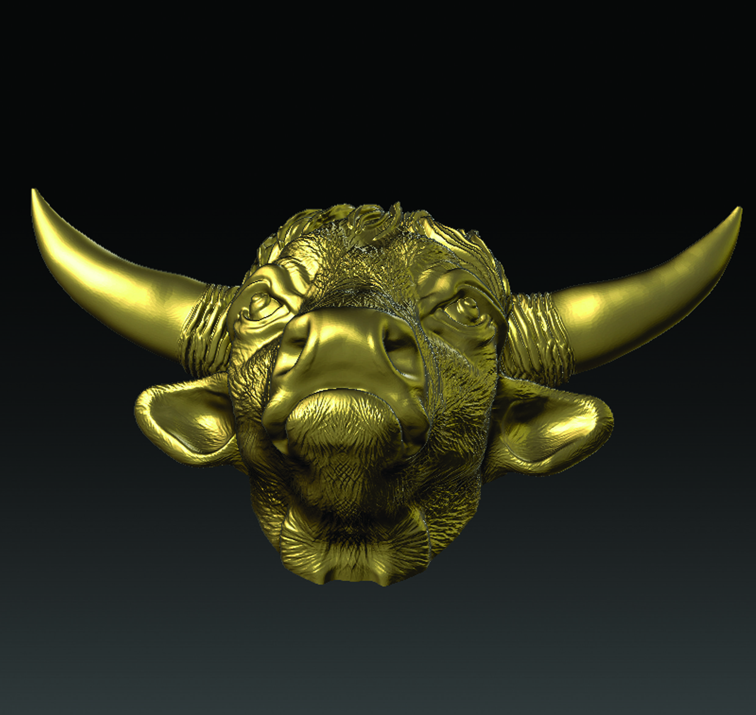 BULL HEAD 3D print model_11
