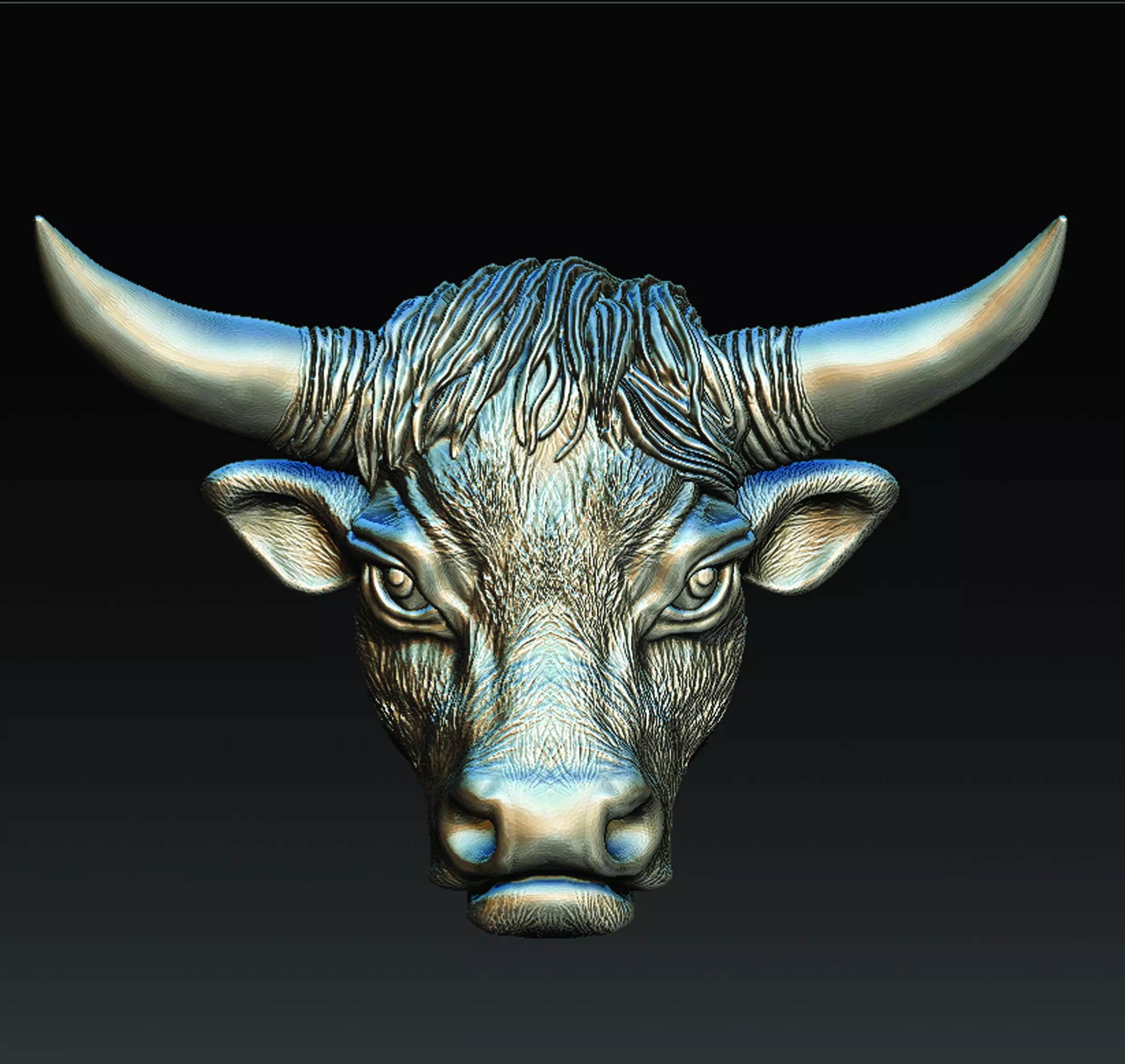 BULL HEAD 3D print model_0