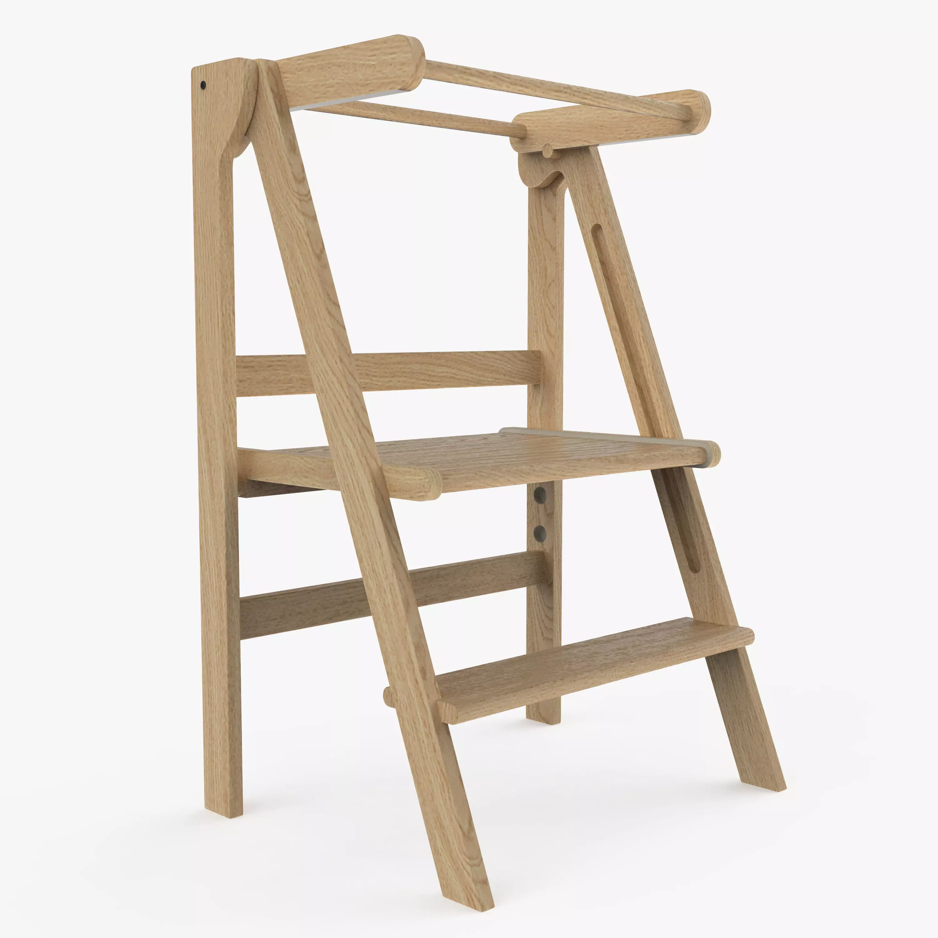 Step stool montessori 3D model_0