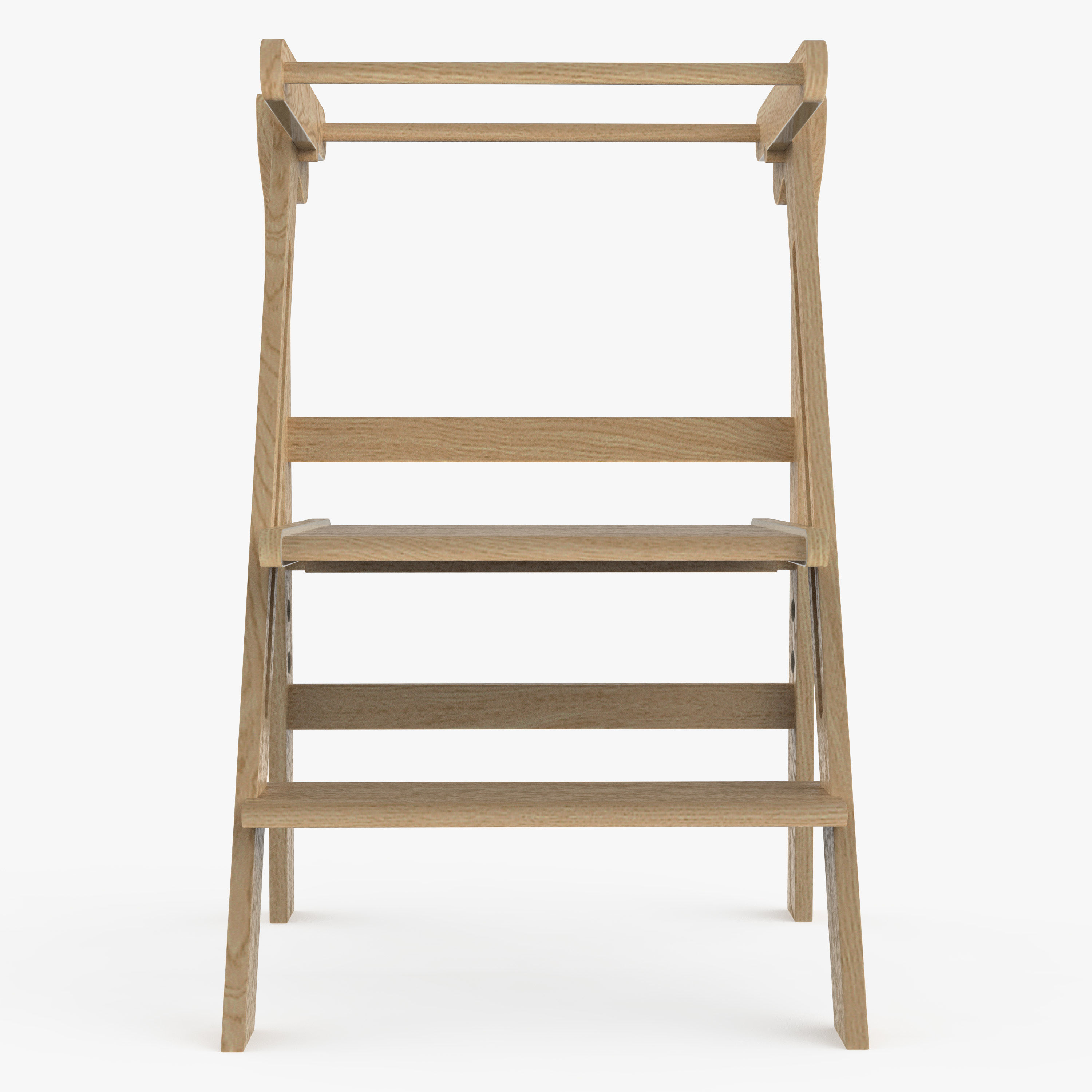 Step stool montessori 3D model_1