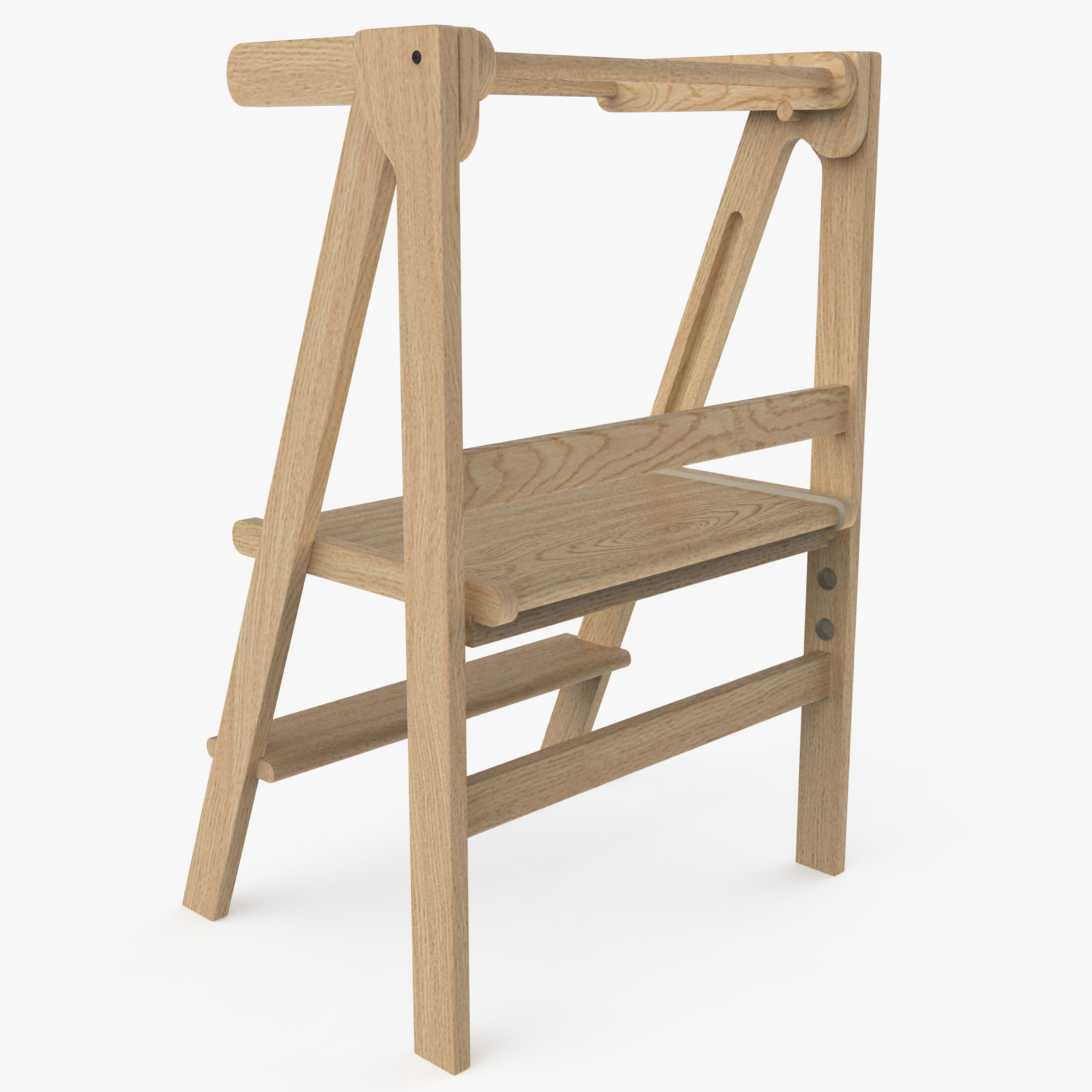Step stool montessori 3D model_4