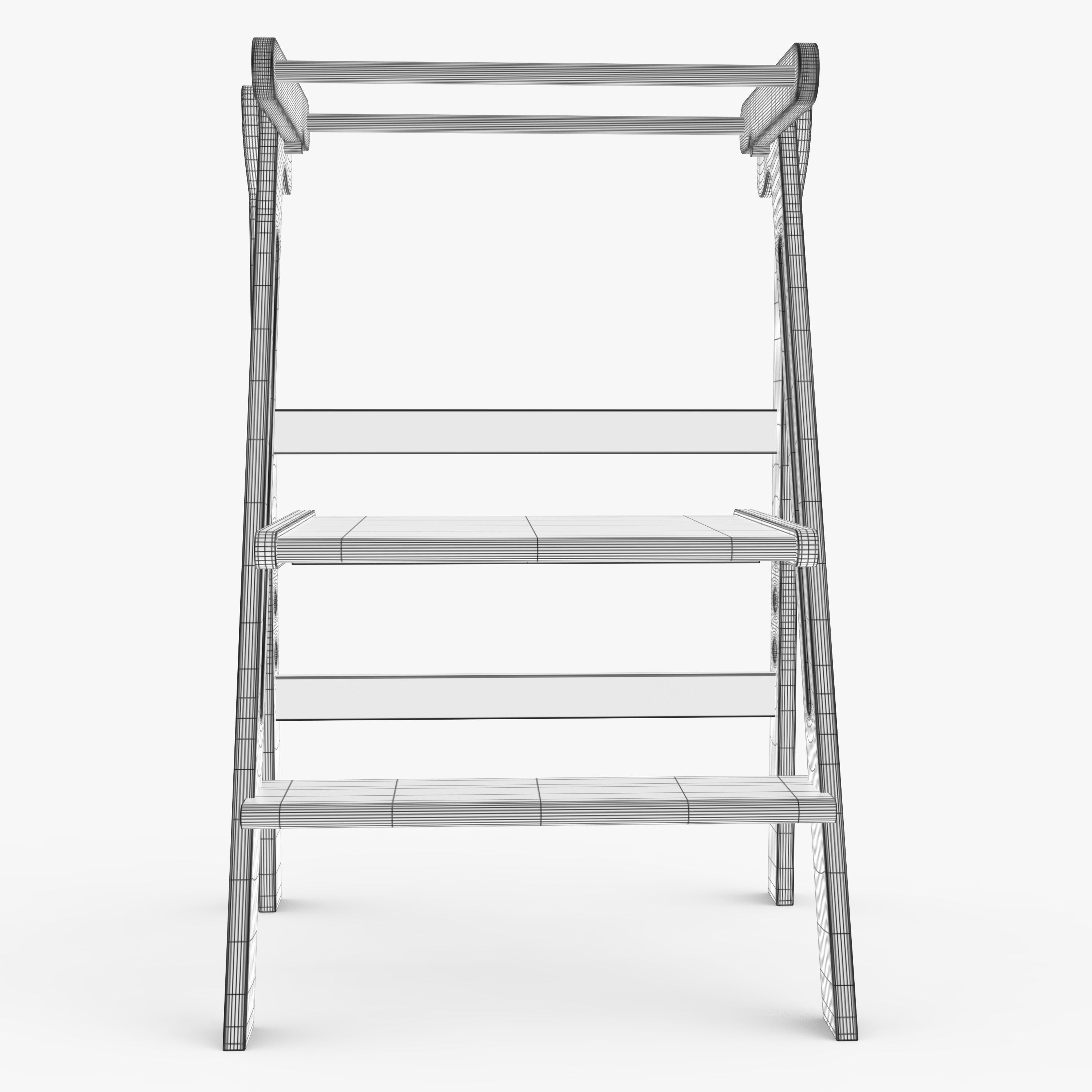 Step stool montessori 3D model_8