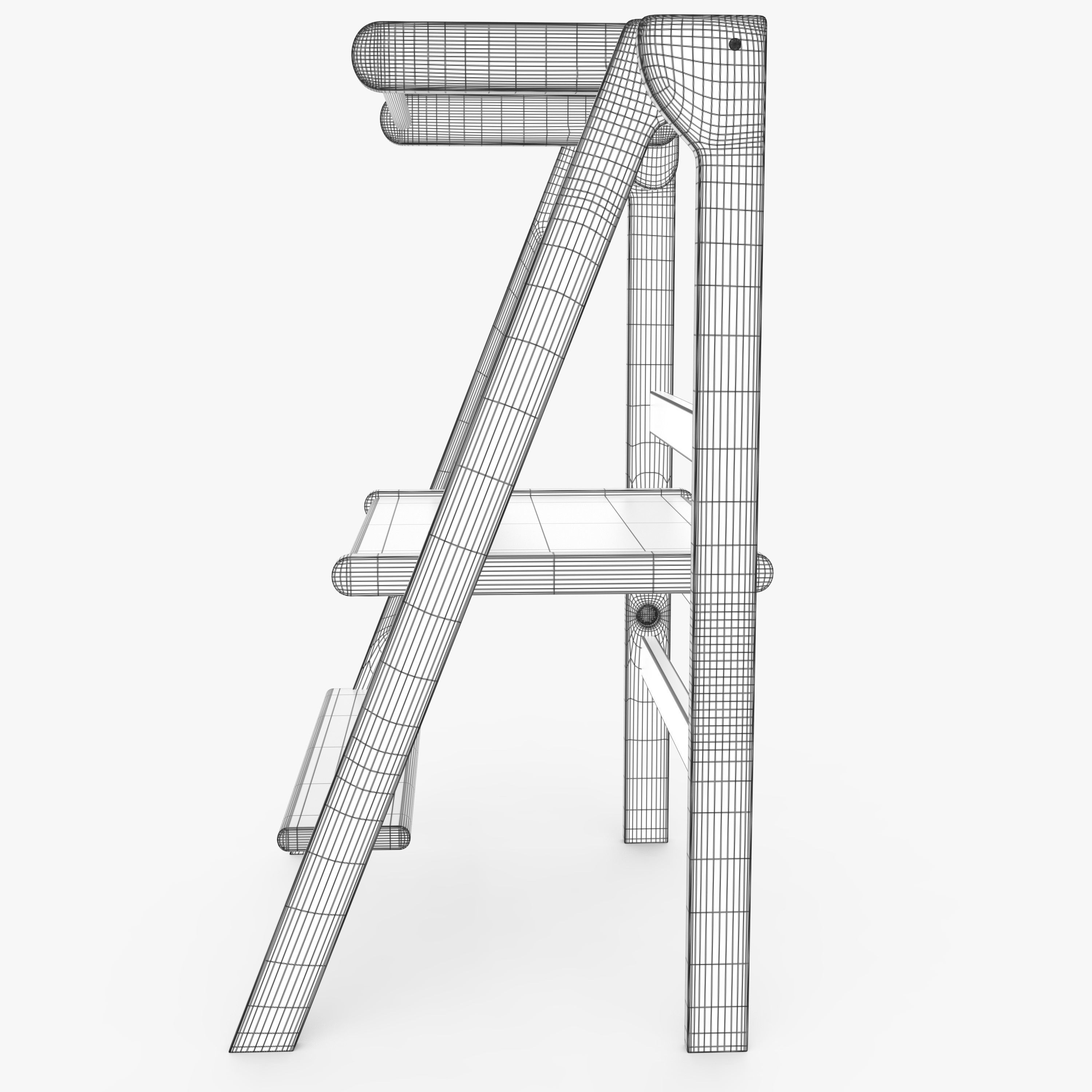 Step stool montessori 3D model_10