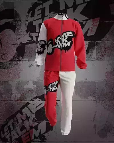 Track suit CLO file 3D model