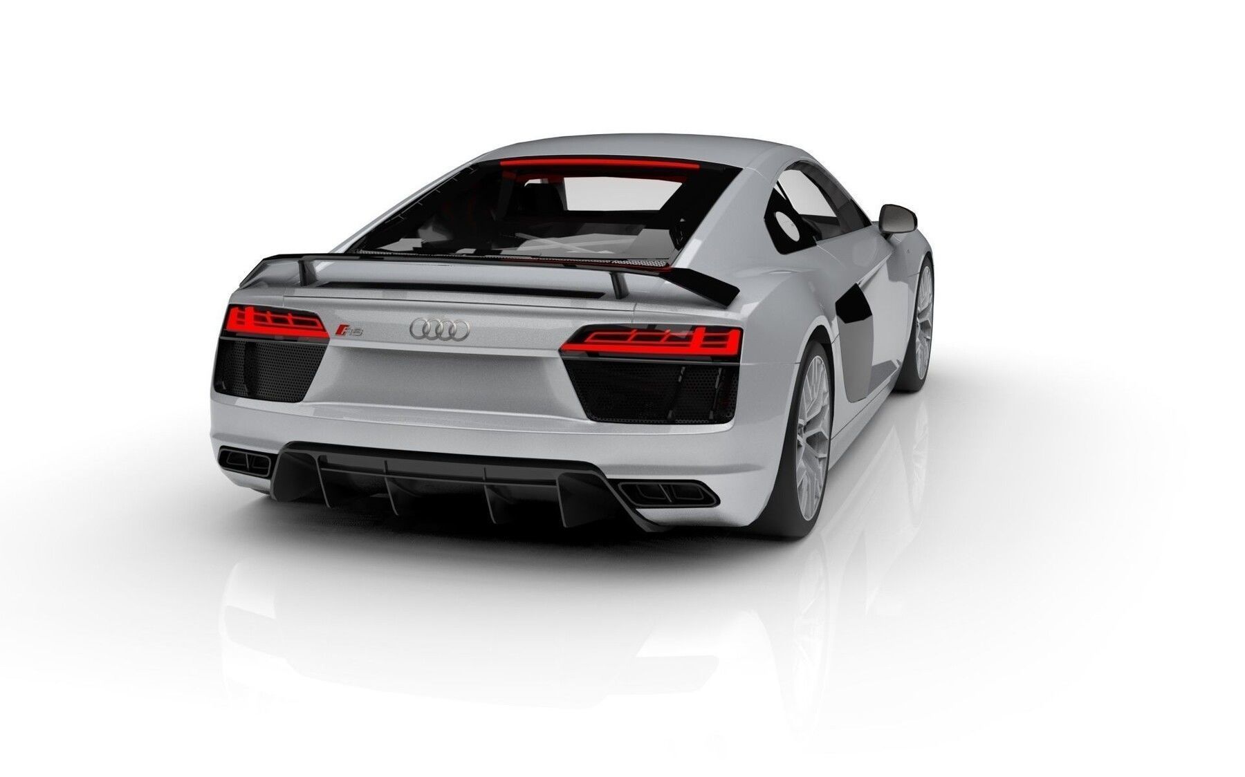 Audi R8 2017 Low-poly 3D model_1