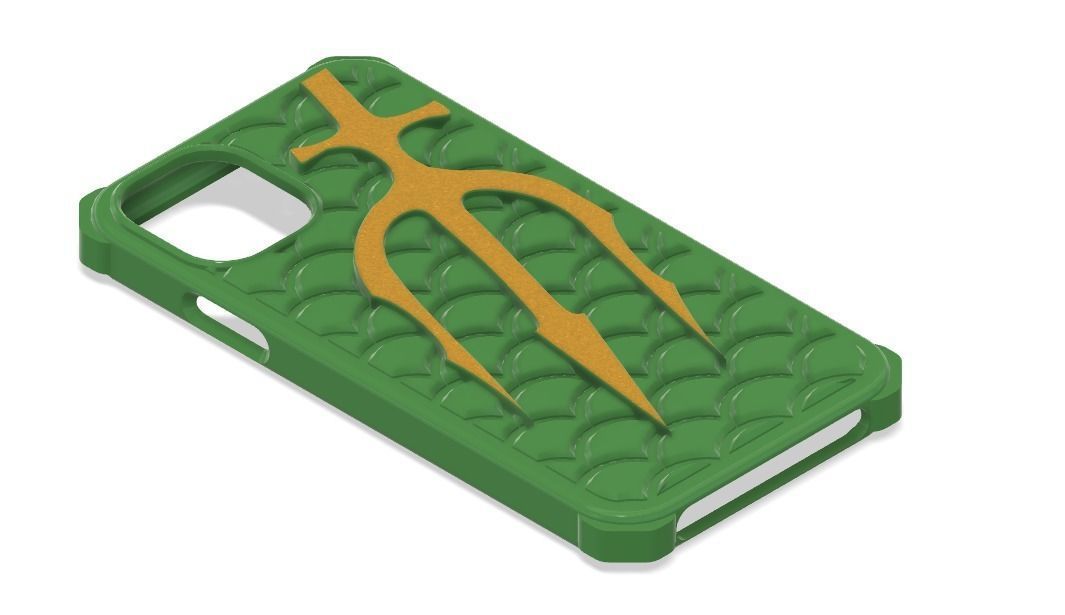 iPhone 11 Aquaman Case 3D print model_3