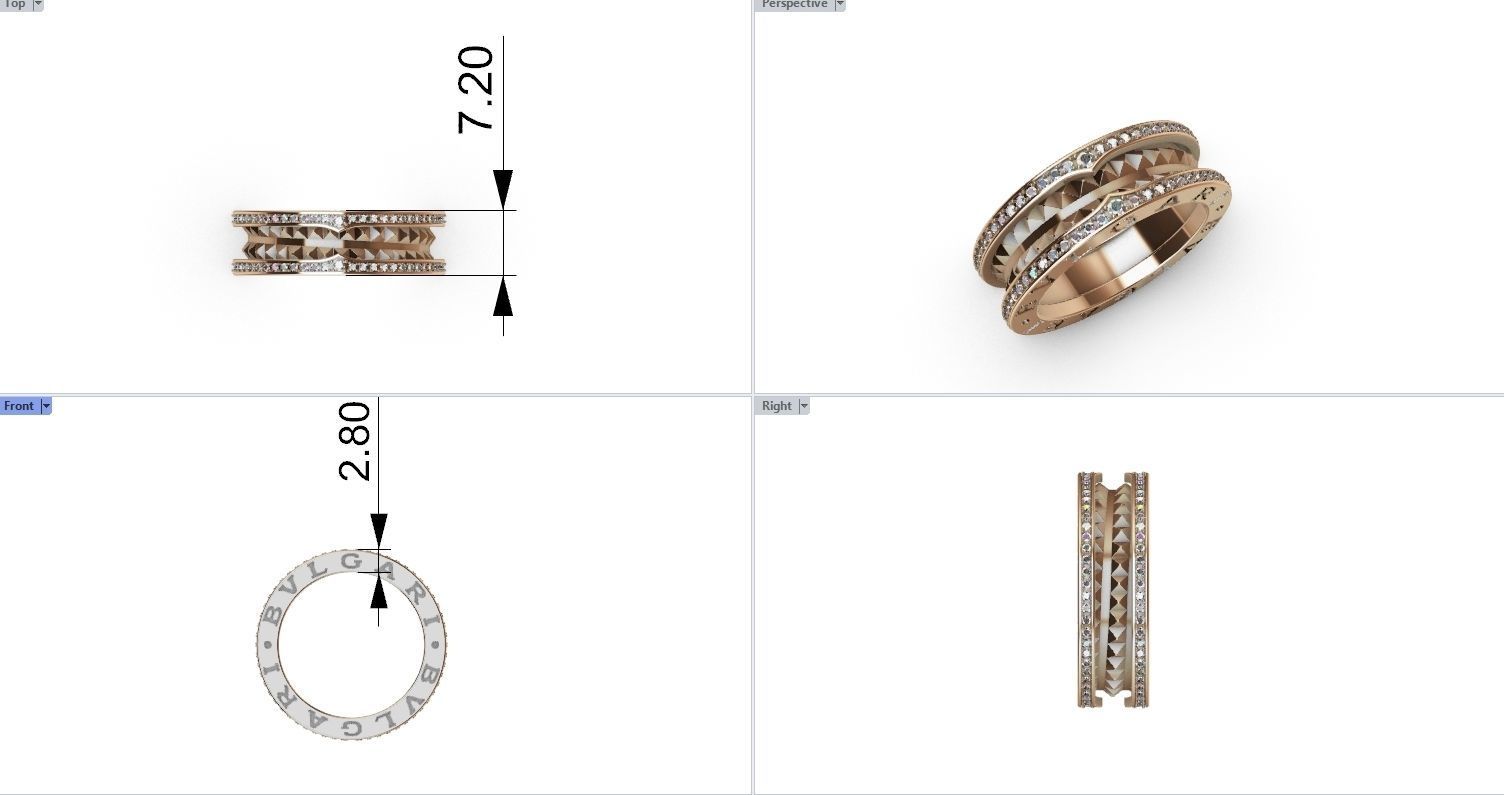 Ring B zer 0 3D print model_5