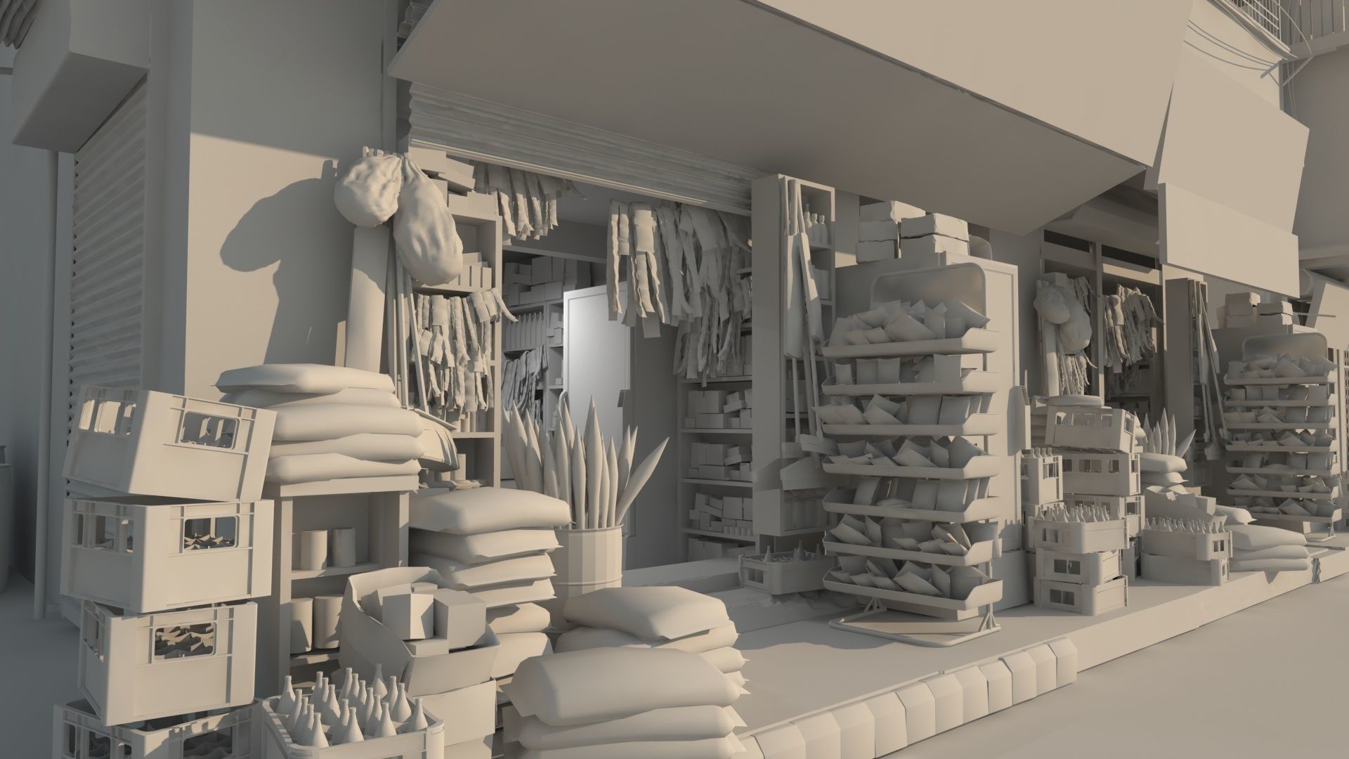 Karachi Grocery Shop 3D model_10