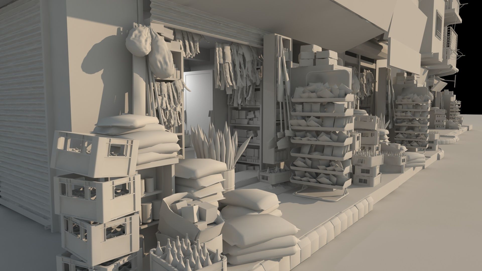 Karachi Grocery Shop 3D model_12