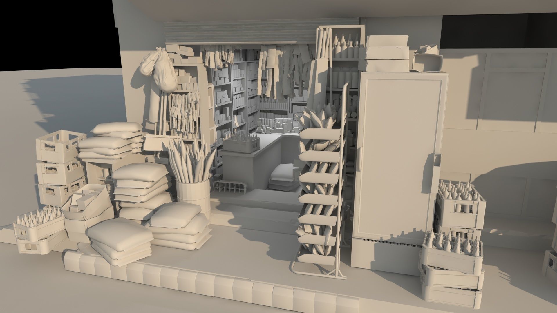 Karachi Grocery Shop 3D model_11