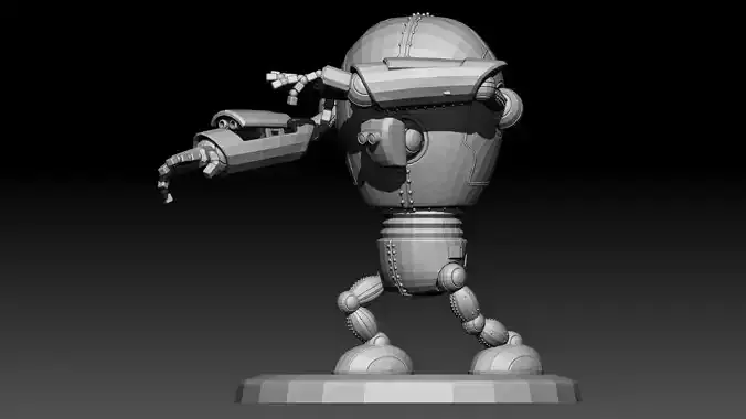 Sci-fi Robot Statue 3D print model