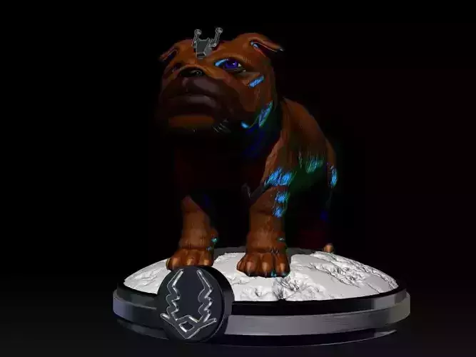 LOCKJAW DOG INHUMANS BLACK BOLT MARVEL LEGENDS 3D print model