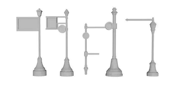 Vintage Lantern 3D Rendering 3D print model