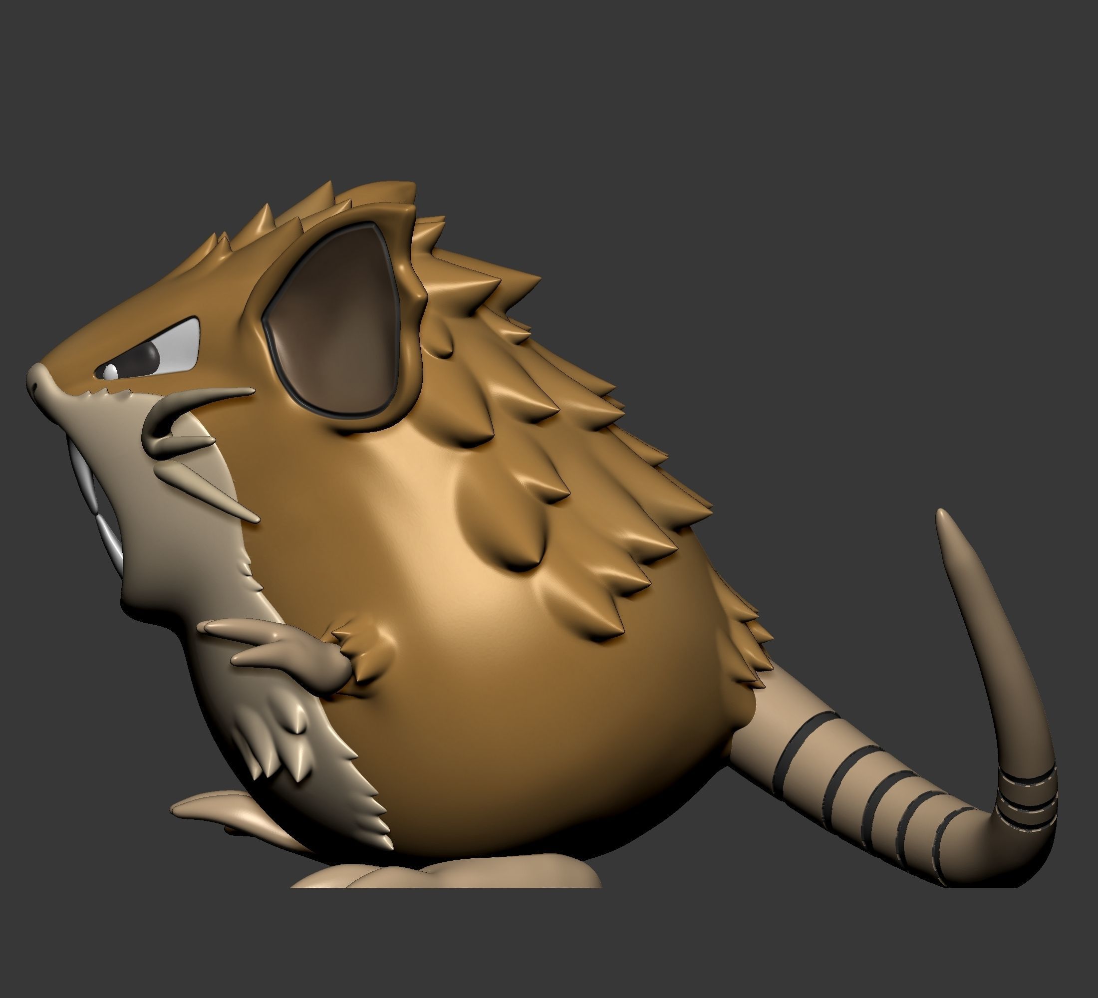 Pokemon - Raticate  with 2 poses 3D print model_11