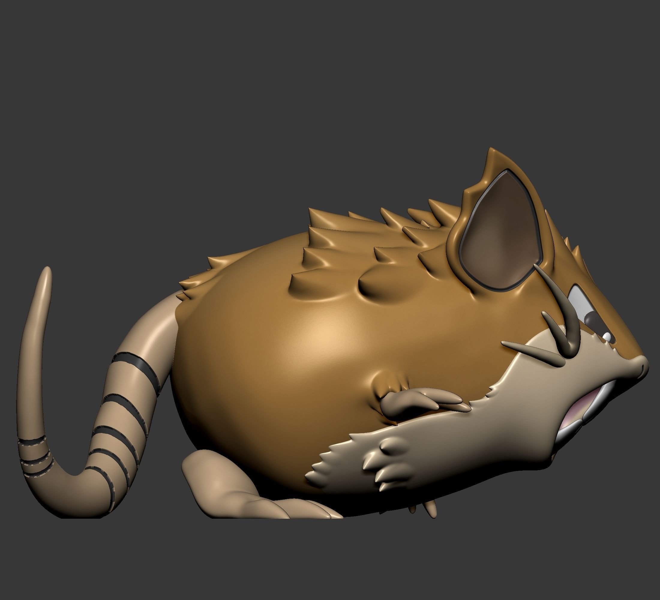 Pokemon - Raticate  with 2 poses 3D print model_8