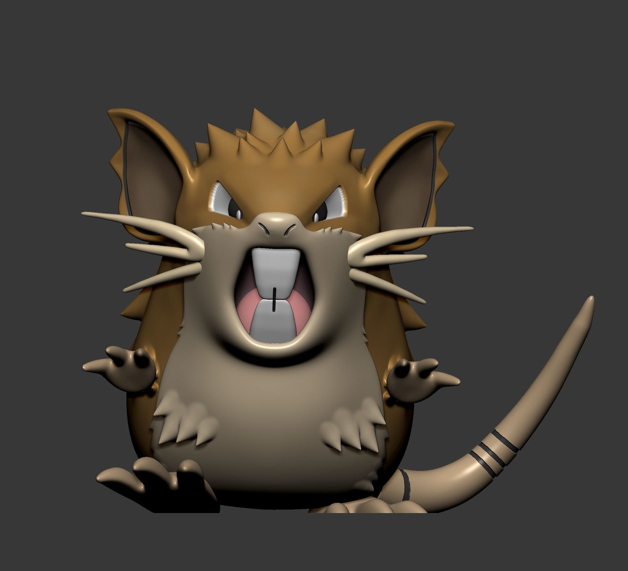 Pokemon - Raticate  with 2 poses 3D print model_1