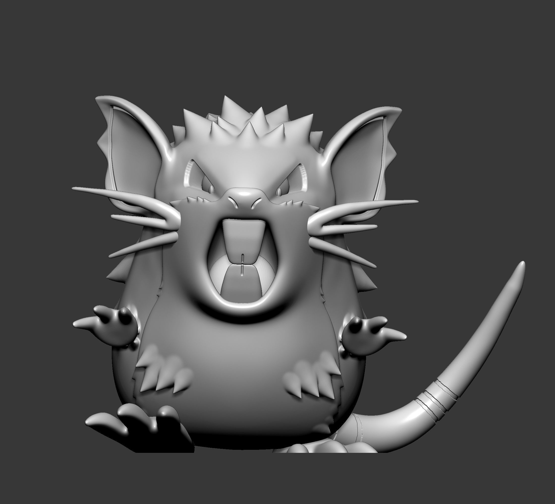 Pokemon - Raticate  with 2 poses 3D print model_2