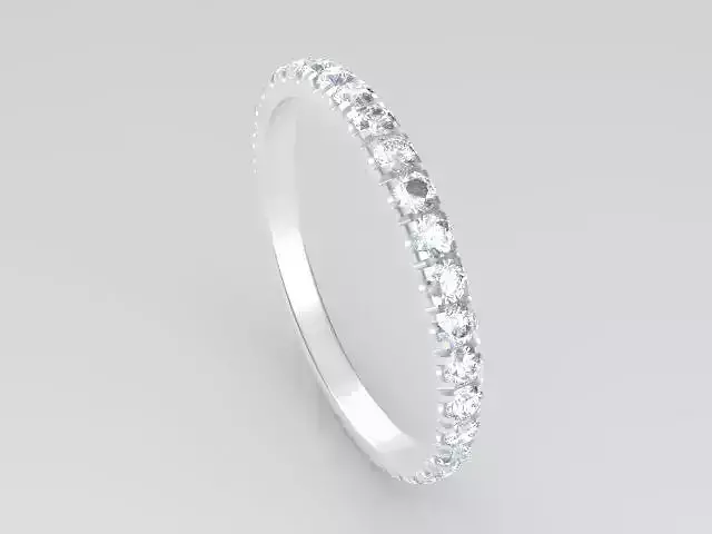 Ring White Gold with diamonds