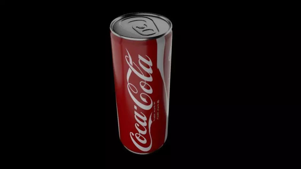 COCACOLA TIN Low-poly 3D model_0