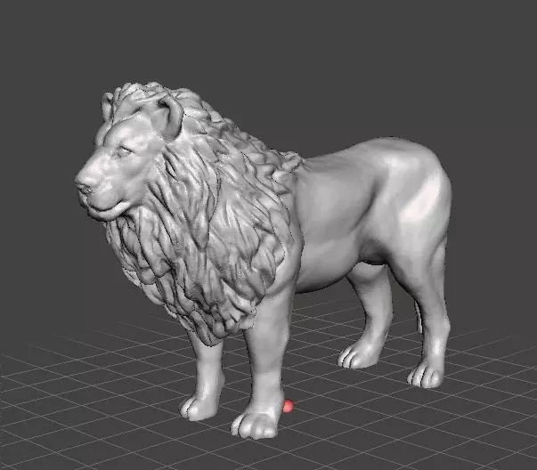 AFRICAN LION FIGURE MODEL ANIMAL CREATURE WILDLIFE REALISTIC 3D print model_0
