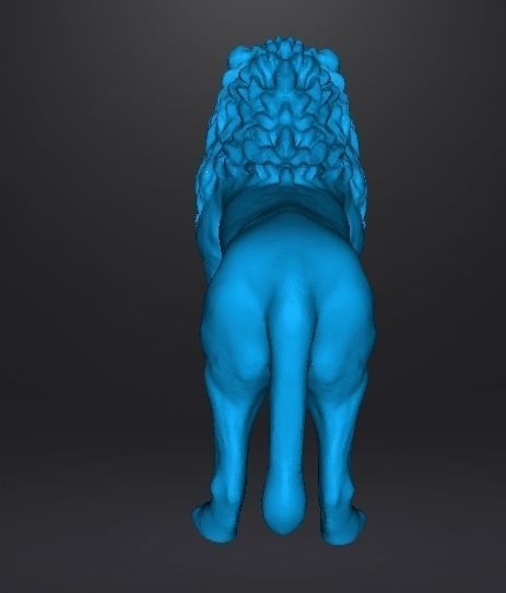 AFRICAN LION FIGURE MODEL ANIMAL CREATURE WILDLIFE REALISTIC 3D print model_9