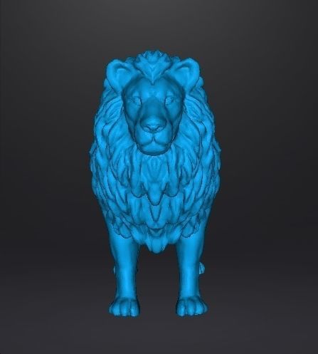AFRICAN LION FIGURE MODEL ANIMAL CREATURE WILDLIFE REALISTIC 3D print model_7
