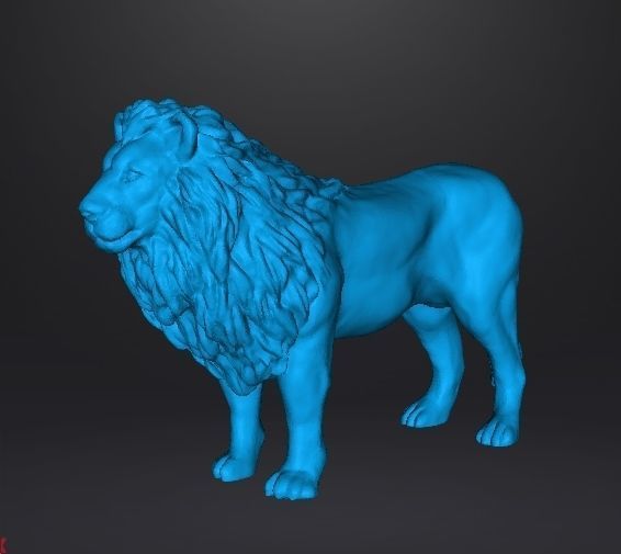AFRICAN LION FIGURE MODEL ANIMAL CREATURE WILDLIFE REALISTIC 3D print model_6