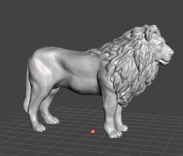 AFRICAN LION FIGURE MODEL ANIMAL CREATURE WILDLIFE REALISTIC 3D print model_2