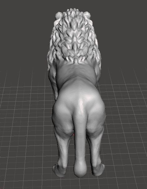 AFRICAN LION FIGURE MODEL ANIMAL CREATURE WILDLIFE REALISTIC 3D print model_3