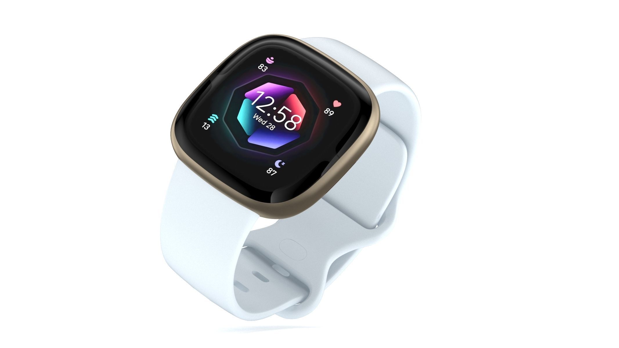 Fitbit Sense 2 Blue Mist 3D model_1