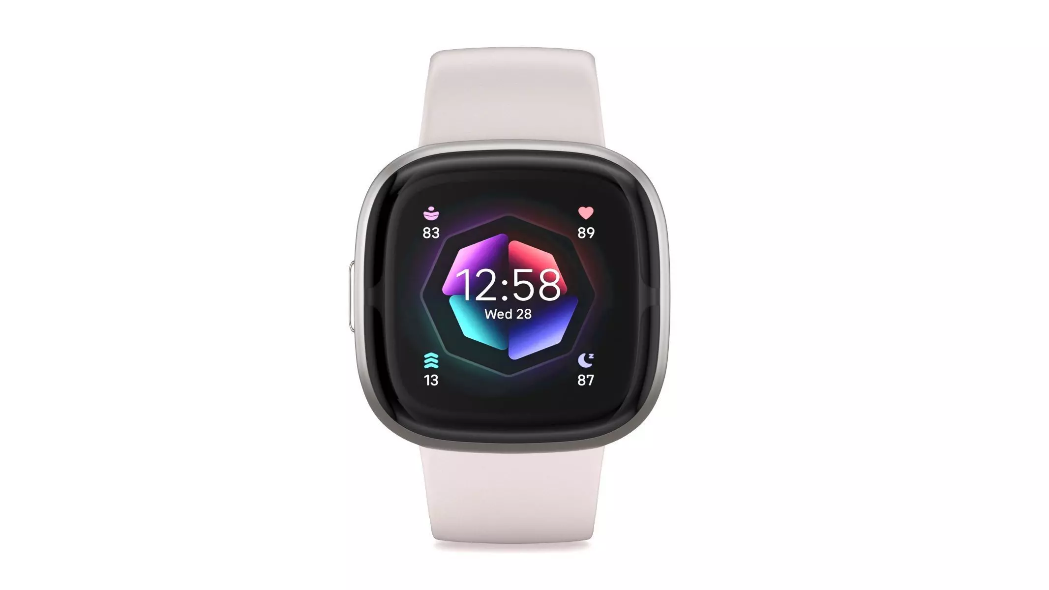 Fitbit Sense 2 Luna White 3D model_0