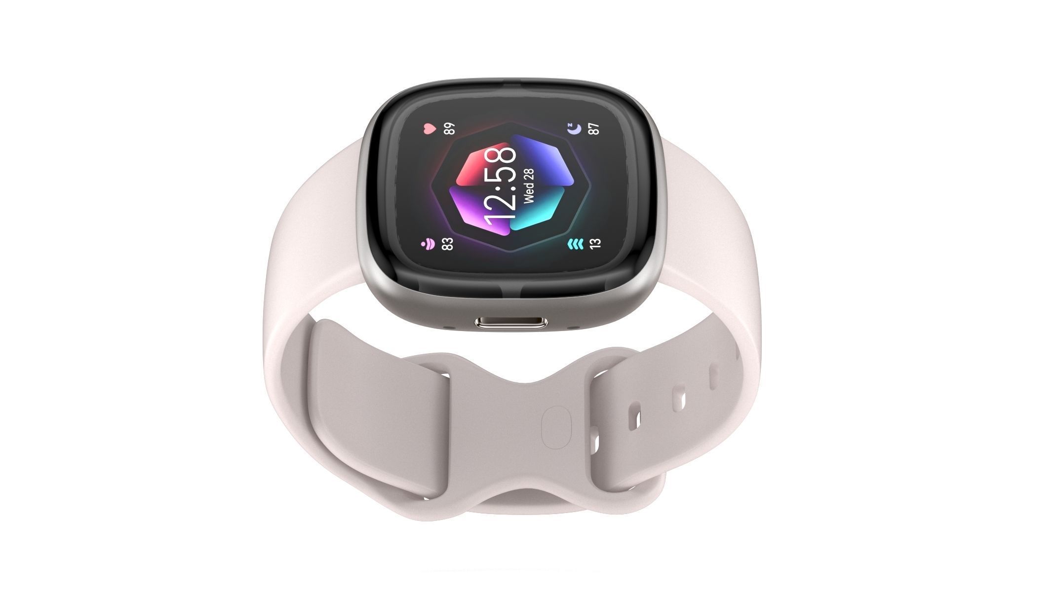 Fitbit Sense 2 Luna White 3D model_7