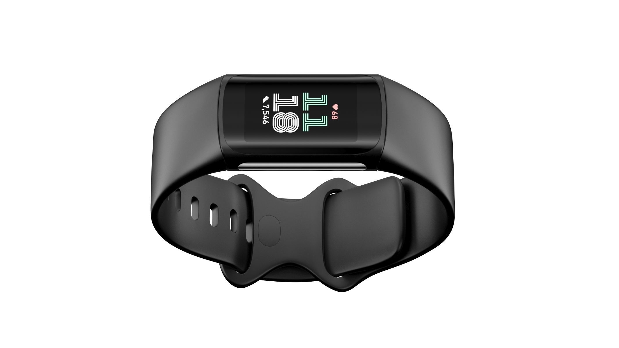 Fitbit Charge 6 Black 3D model_7