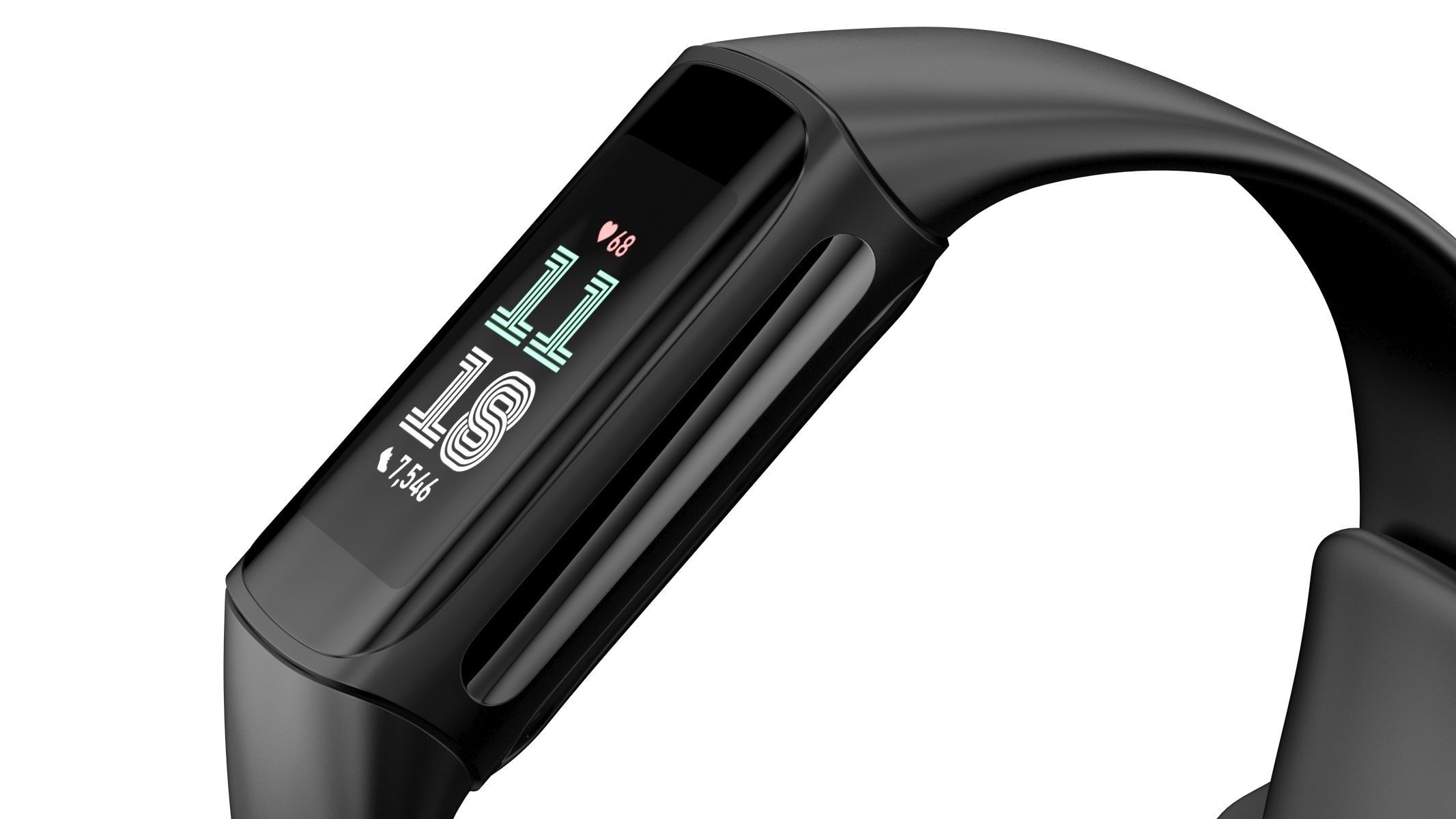 Fitbit Charge 6 Black 3D model_6