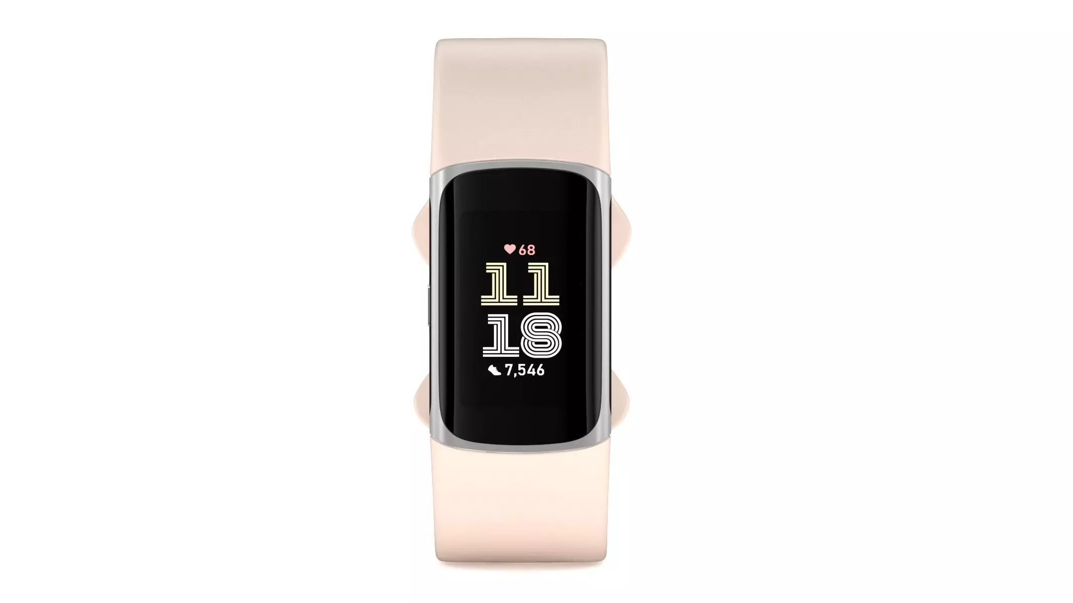 Fitbit Charge 6 Silver 3D model_0