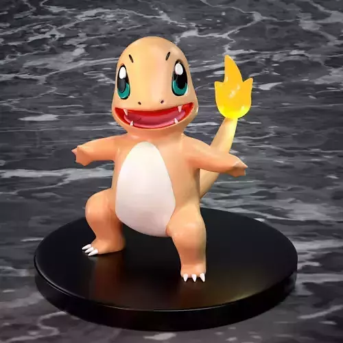 Pokemon Orange Charmander Figure